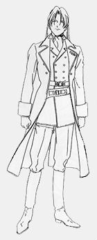 B/W White Fang uniform sketch